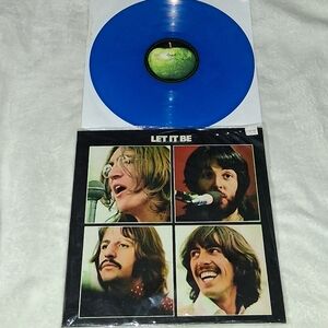 The Beatles Let It Be Blue Colored Vinyl Record